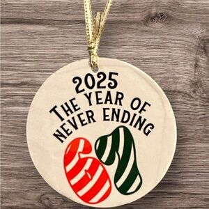 CUSTOM MADE round lightweight ornament